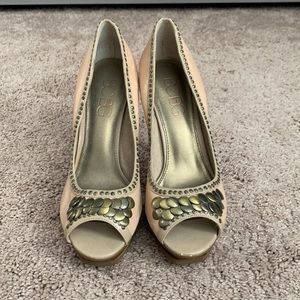 BCBG Paris peeptoe heels